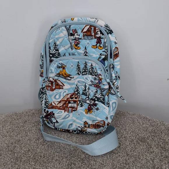 Disney Vera Bradley Ski Vacation Quilted Sling Bag - Picture 1 of 6